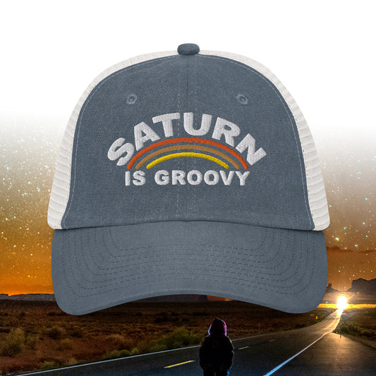 Saturn Is Groovy Sportsman Unstructured Cap